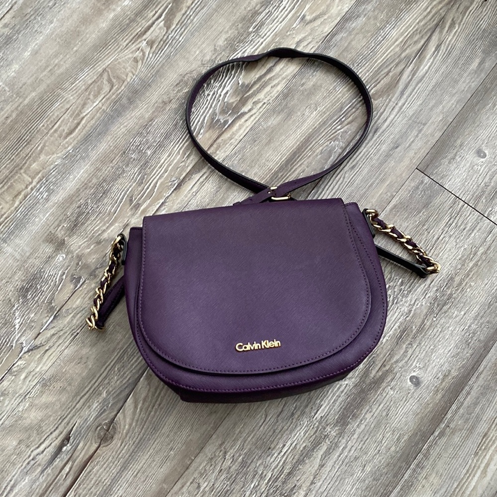 Calvin Klein purple purse